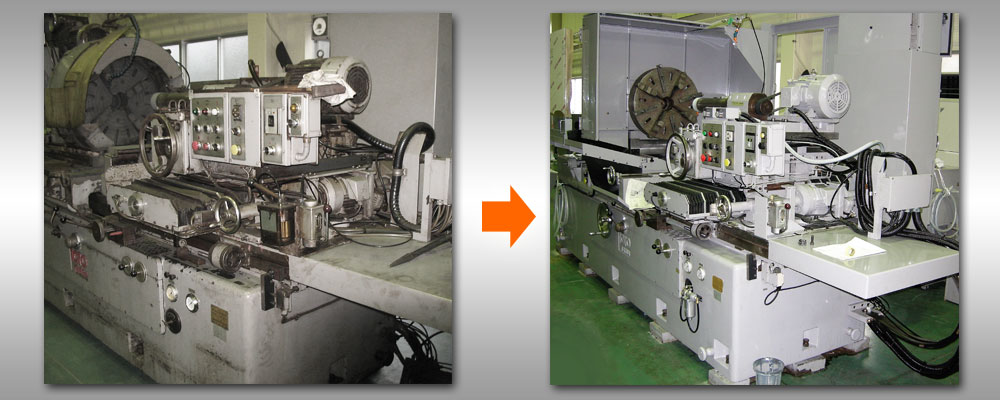 内面研削盤のオーバーホール